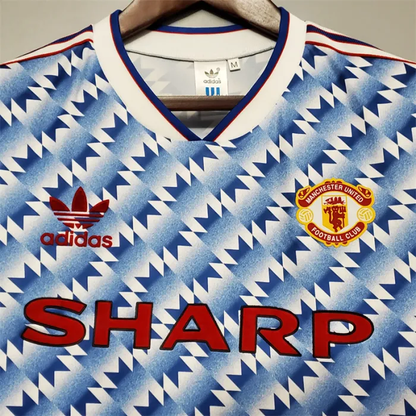 Manchester United Jersey Away Kit 1990/92 Retro Football Team Soccer Shirt