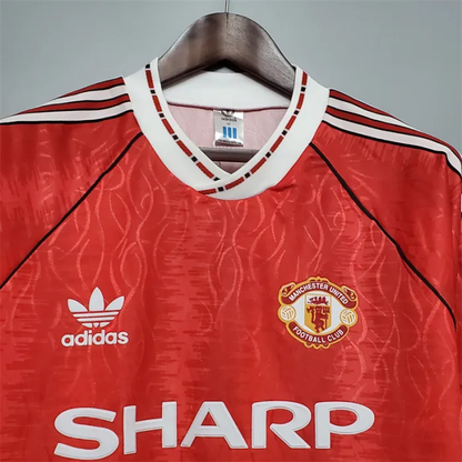 Manchester United Jersey Home Kit 1990/92 Retro Football Team Soccer Shirt
