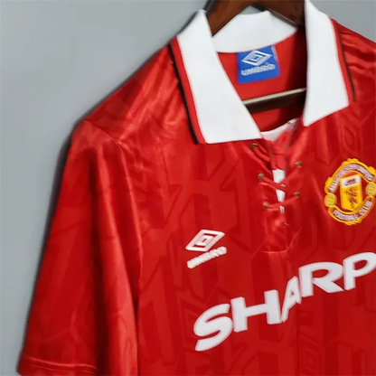 Manchester United Jersey Home Kit 1992/93 Retro Football Team Soccer Shirt
