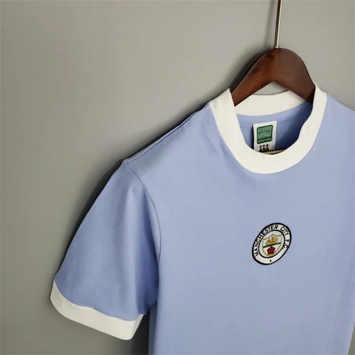 Manchester City Jersey Home Kit 1972 Retro Football Team Soccer Shirt