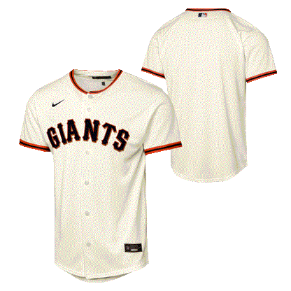 Nike Youth San Francisco Giants Home Baseline Jersey-Cream