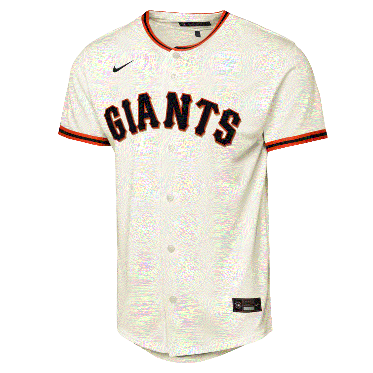 Nike Youth San Francisco Giants Home Baseline Jersey-Cream