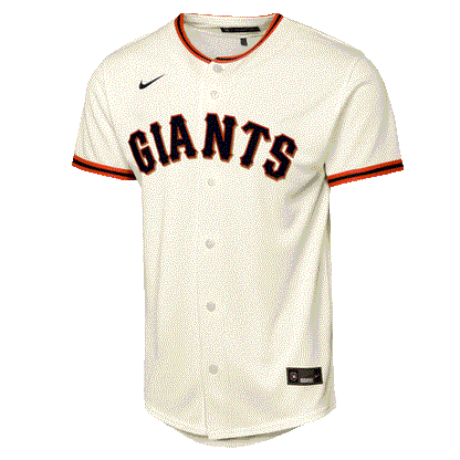 Nike Youth San Francisco Giants Home Baseline Jersey-Cream
