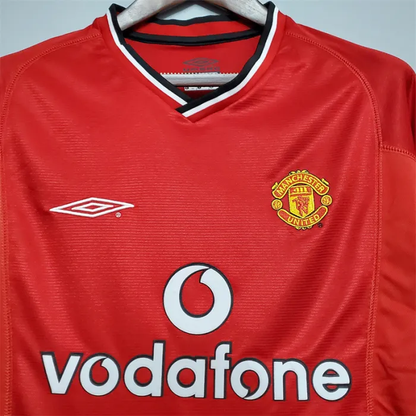Manchester United Jersey Home Kit 2000/01 Retro Football Team Soccer Shirt