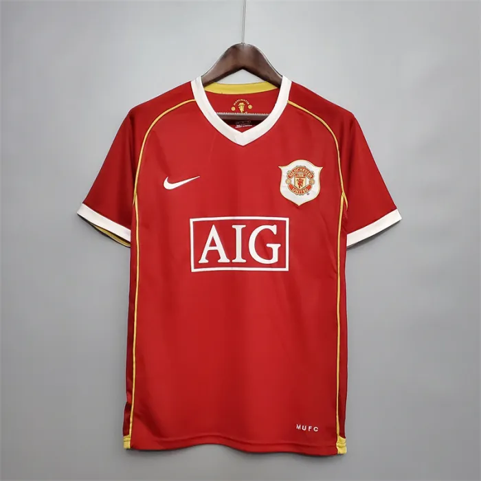 Manchester United Jersey Home Kit 2006/07 Retro Football Team Soccer Shirt