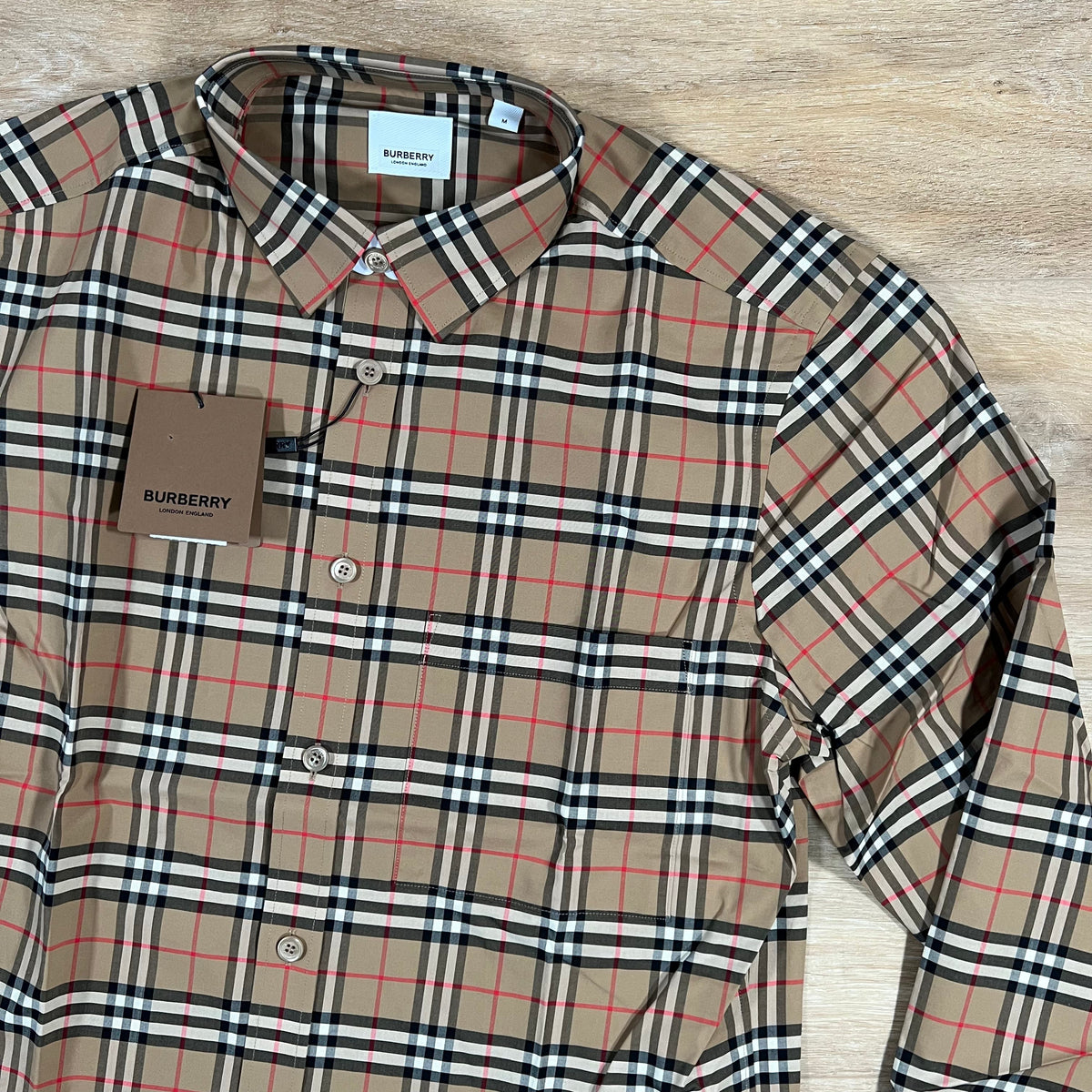 Burberry Simpson Check Shirt in Beige