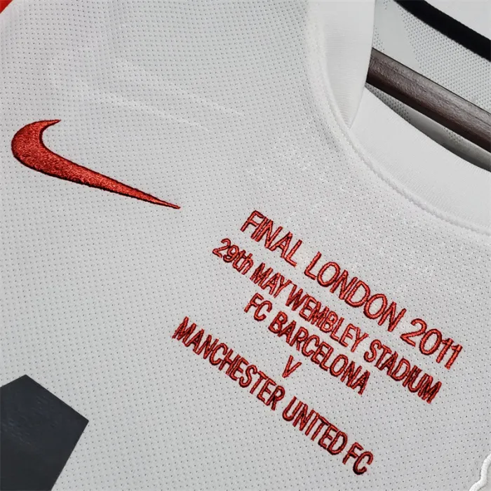 Manchester United Jersey Away Kit 2010/11 Retro Football Team Soccer Shirt