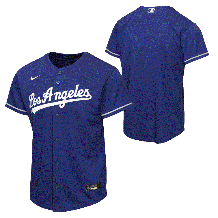 Nike Youth Los Angeles Dodgers Alternative Baseline Jersey-Royal
