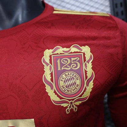 player version bayern munich jersey 25/26 anniversary edition long sleeves football kit soccer jersey