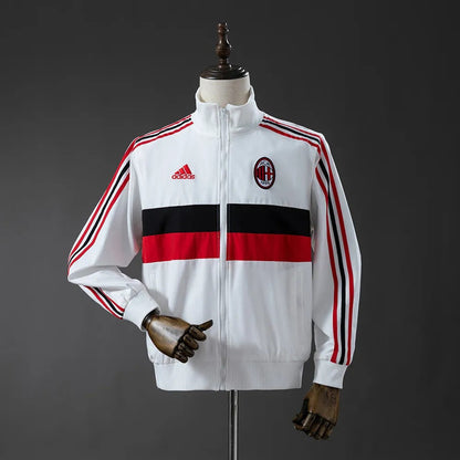 AC Milan Windbreaker 2025/26 White Football Kit