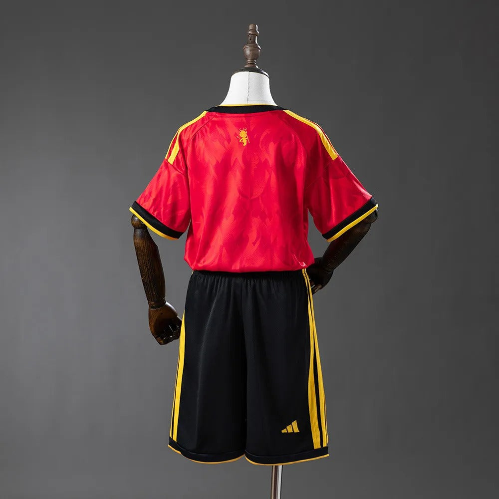 Kids Belgium Jersey 2026 World Cup Home Football Kit
