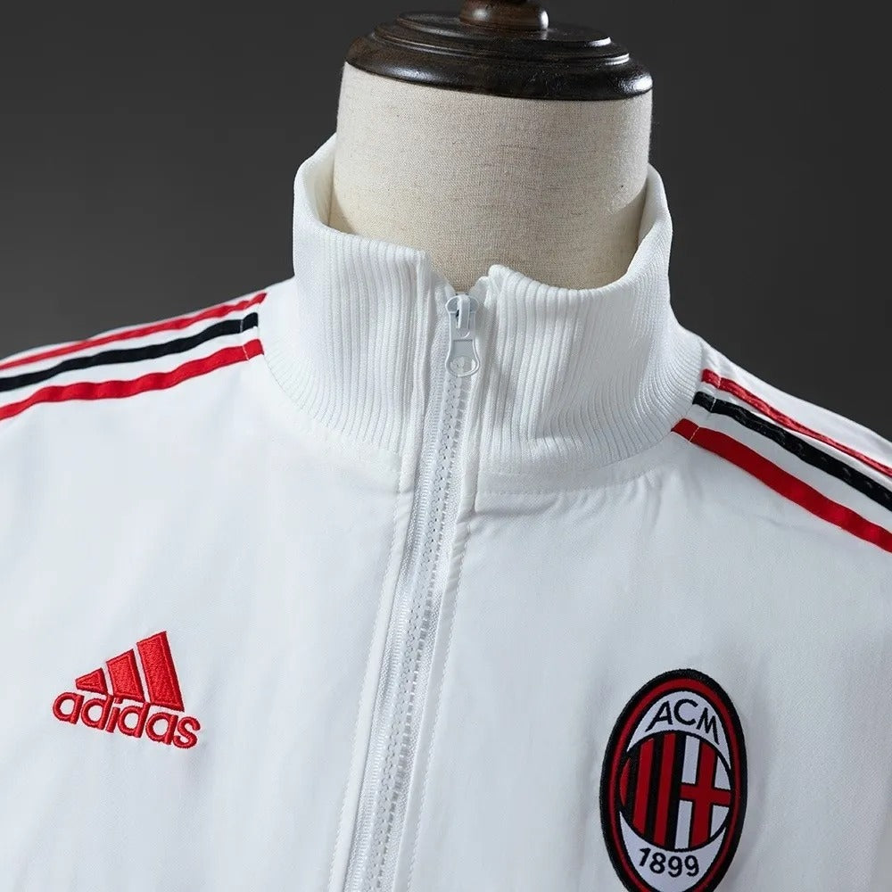 AC Milan Windbreaker 2025/26 White Football Kit