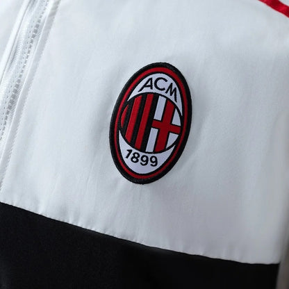 AC Milan Windbreaker 2025/26 White Football Kit