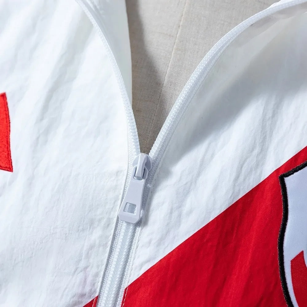 River Plate Windbreaker 2025/26 White Football Kit