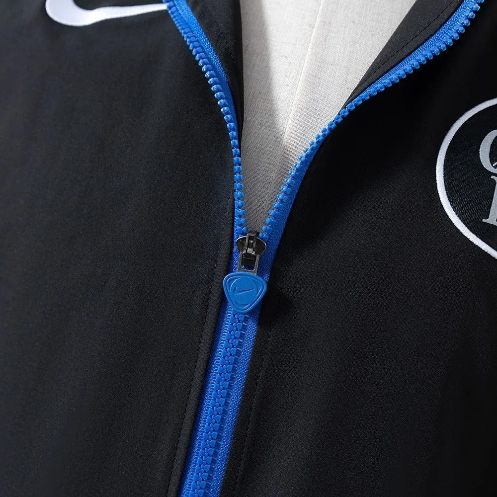 Chelsea Windbreaker 2025/26 Black Football Kit