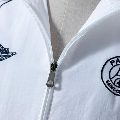 PSG Windbreaker 2025/26 White Football Kit