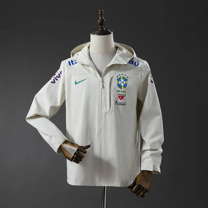 Brazil Windbreaker 2025/26 White Football Kit
