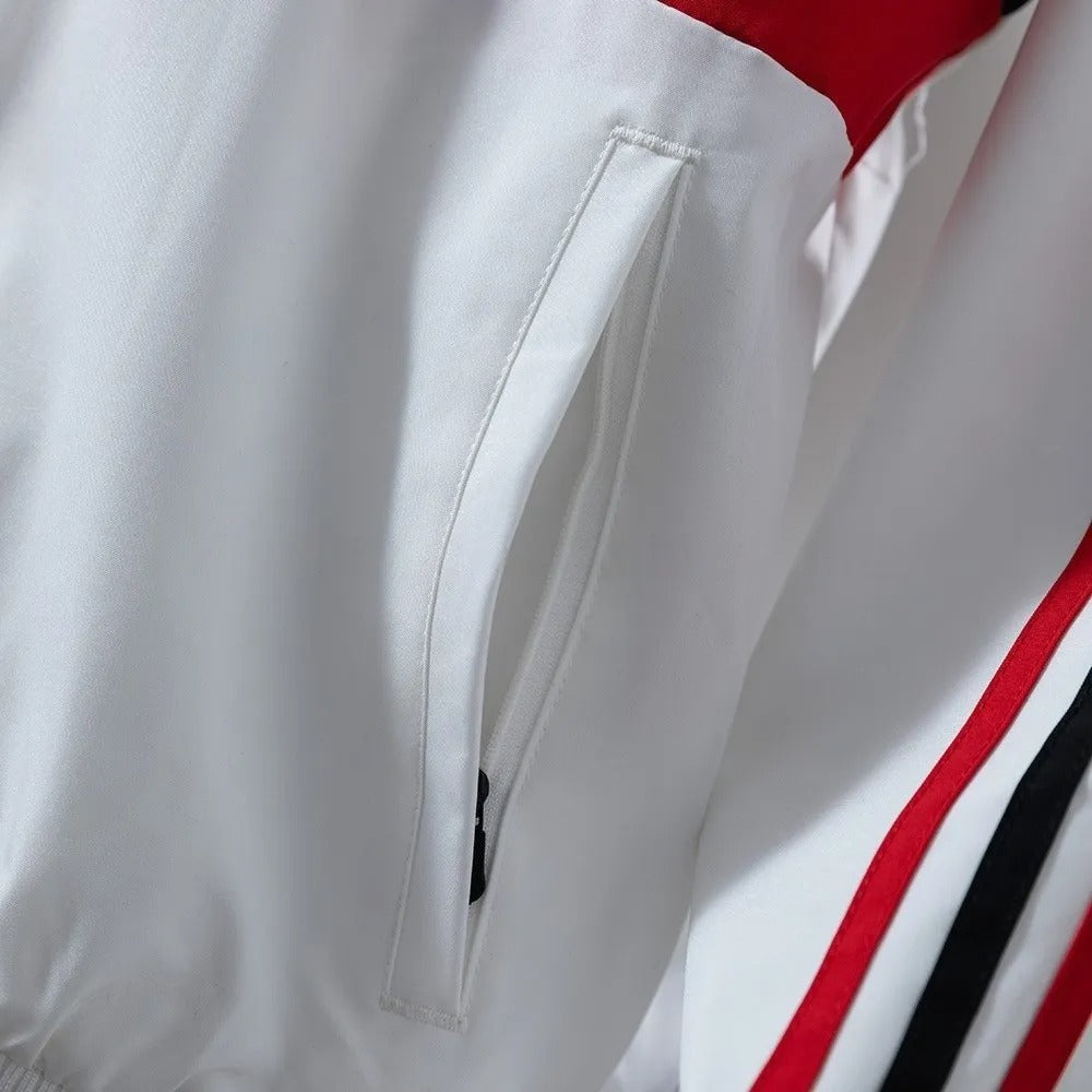 AC Milan Windbreaker 2025/26 White Football Kit