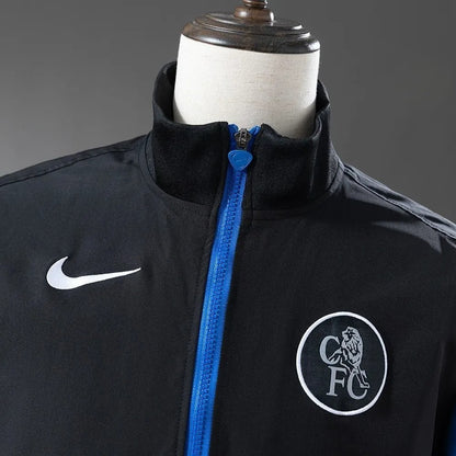 Chelsea Windbreaker 2025/26 Black Football Kit