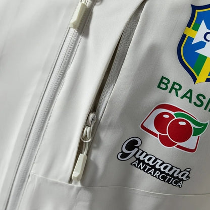 Brazil Windbreaker 2025/26 White Football Kit