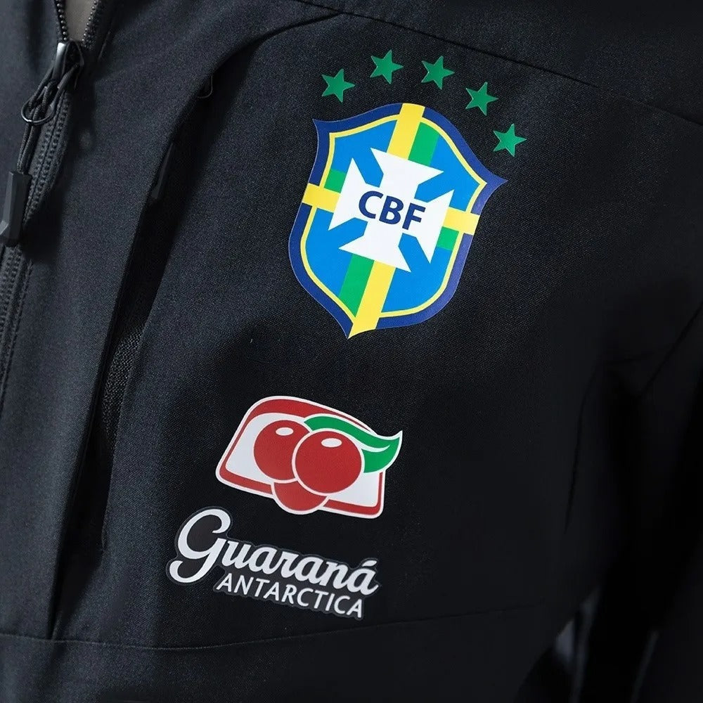 Brazil Windbreaker 2025/26 Black Football Kit