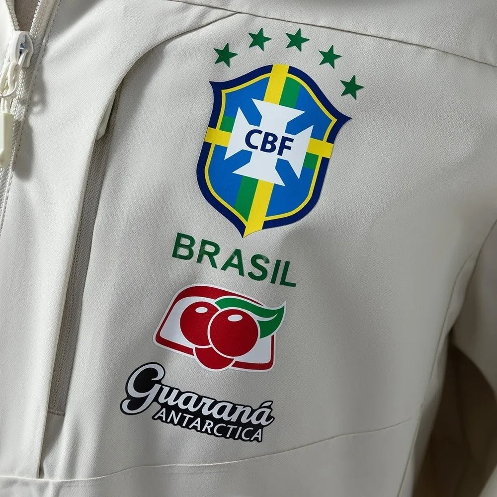 Brazil Windbreaker 2025/26 White Football Kit