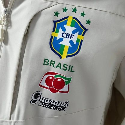 Brazil Windbreaker 2025/26 White Football Kit