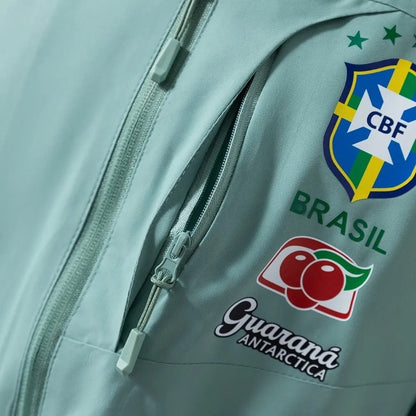 Brazil Windbreaker 2025/26 Green Football Kit