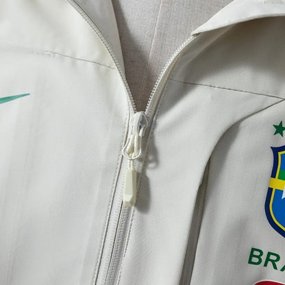 Brazil Windbreaker 2025/26 White Football Kit