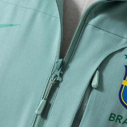 Brazil Windbreaker 2025/26 Green Football Kit
