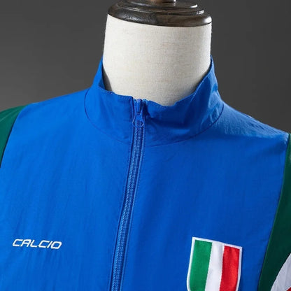 Italy Windbreaker 2025/26 Blue Football Kit