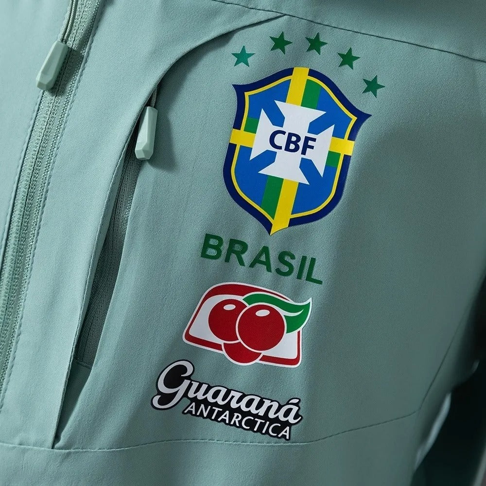 Brazil Windbreaker 2025/26 Green Football Kit