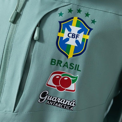 Brazil Windbreaker 2025/26 Green Football Kit