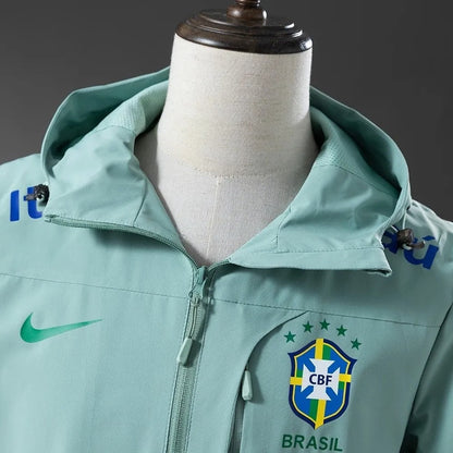 Brazil Windbreaker 2025/26 Green Football Kit