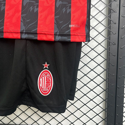kids ac milan jersey 25/26 home football kit soccer jersey