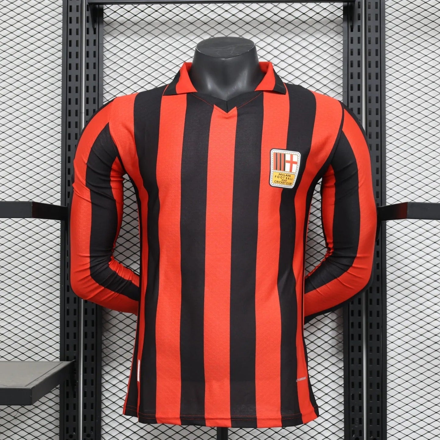 Player Version AC Milan Jersey 25/26 Long sleeves 125-Year Anniversary Football Kit Soccer Jersey