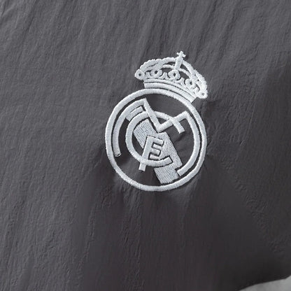 Real Madrid Windbreaker 2025/26 Grey Football Kit