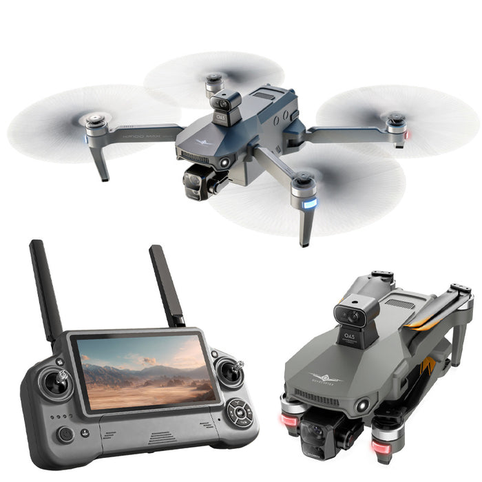 KF100 4K GPS Drone with 3-Axis Gimbal 10KM 5G FPV & Obstacle Avoidance Screen Remote Included