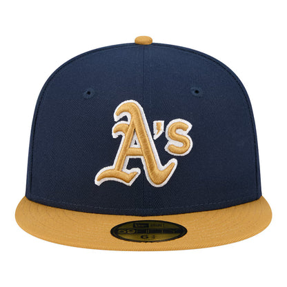 New Era  Athletics Two-Tone Color Pack 59FIFTY Fitted Hat - Navy/Khaki
