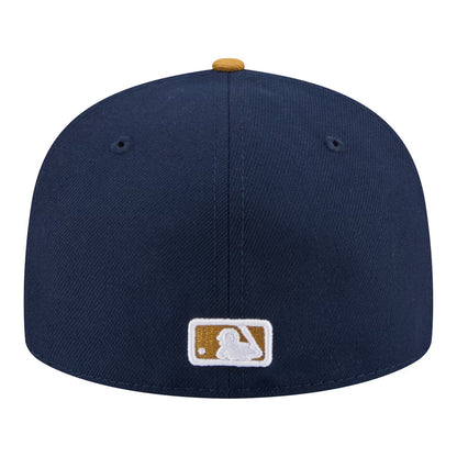 New Era Atlanta Braves 2-Tone Color Pack 59FIFTY Fitted Hat-Navy/Khaki