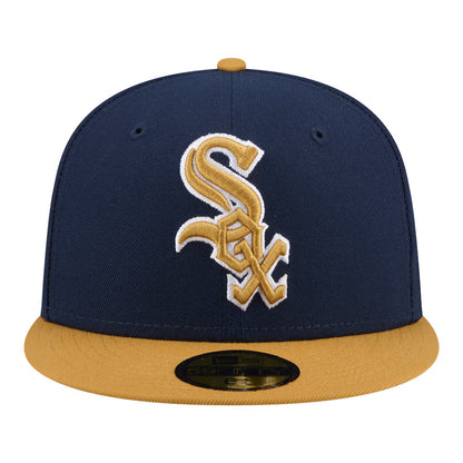 New Era Chicago White Sox 2-Tone Color Pack 59FIFTY Fitted Hat-Navy/Khaki