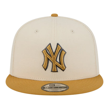 New Era New York Yankees 2-Tone 9FIFTY Snapback Hat-Beige/Bronze