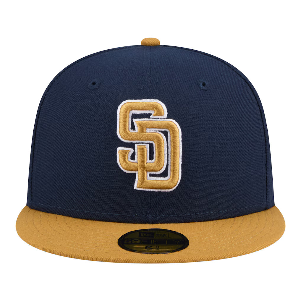 New Era San Diego Padres 2-Tone Color Pack 59FIFTY Fitted Hat-Navy/Khaki