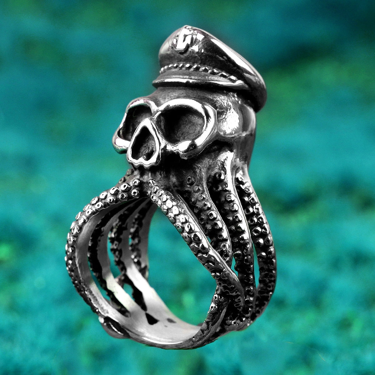 Kraken Octopus Ring – Gothic with Captain Punk Rock Hip Hop Biker Statement