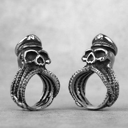 Kraken Octopus Ring – Gothic with Captain Punk Rock Hip Hop Biker Statement