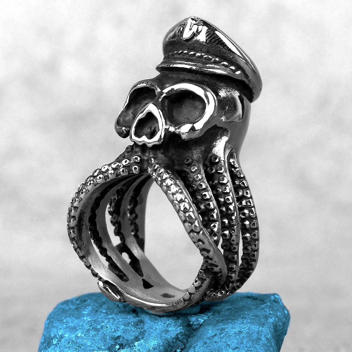 Kraken Octopus Ring – Gothic with Captain Punk Rock Hip Hop Biker Statement