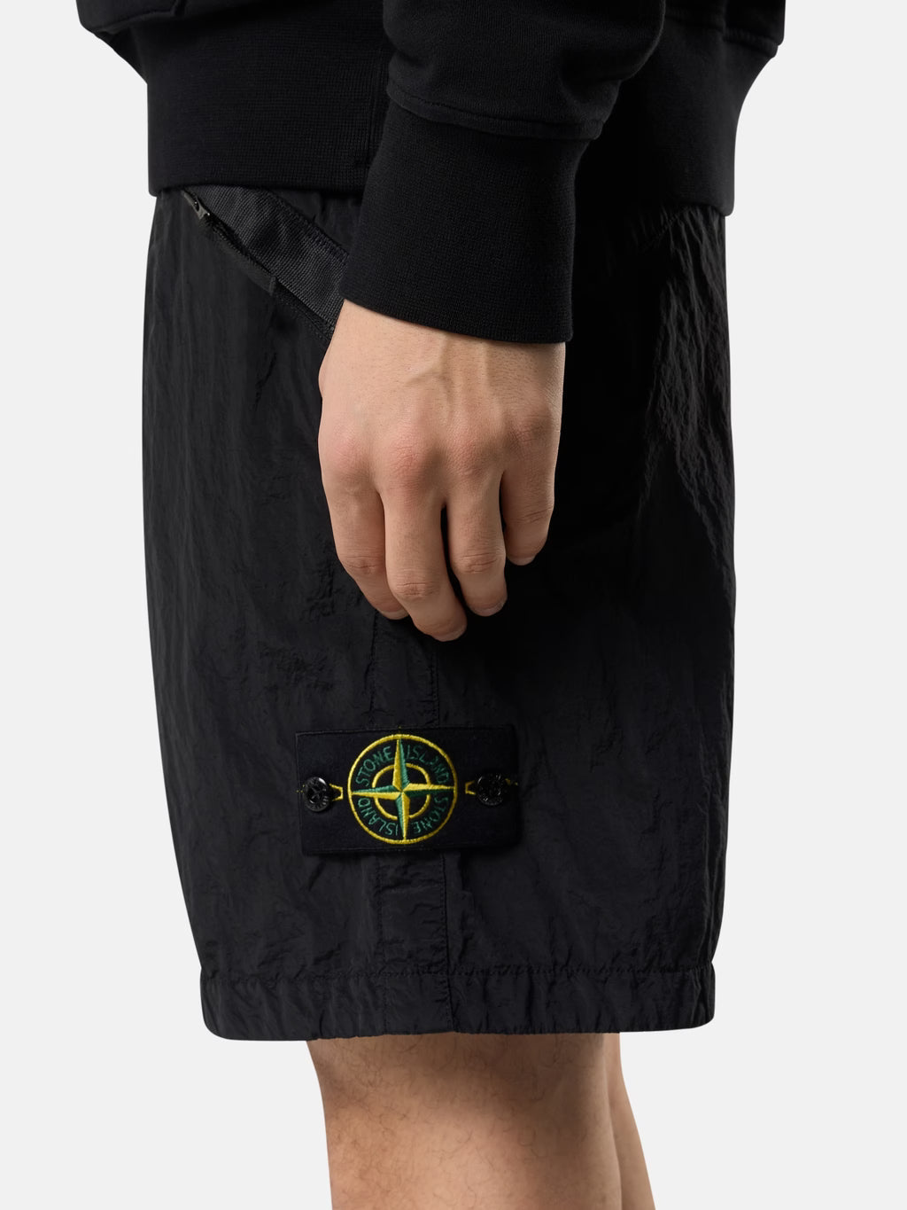 Stone Island Nylon Metal Shorts in Black
