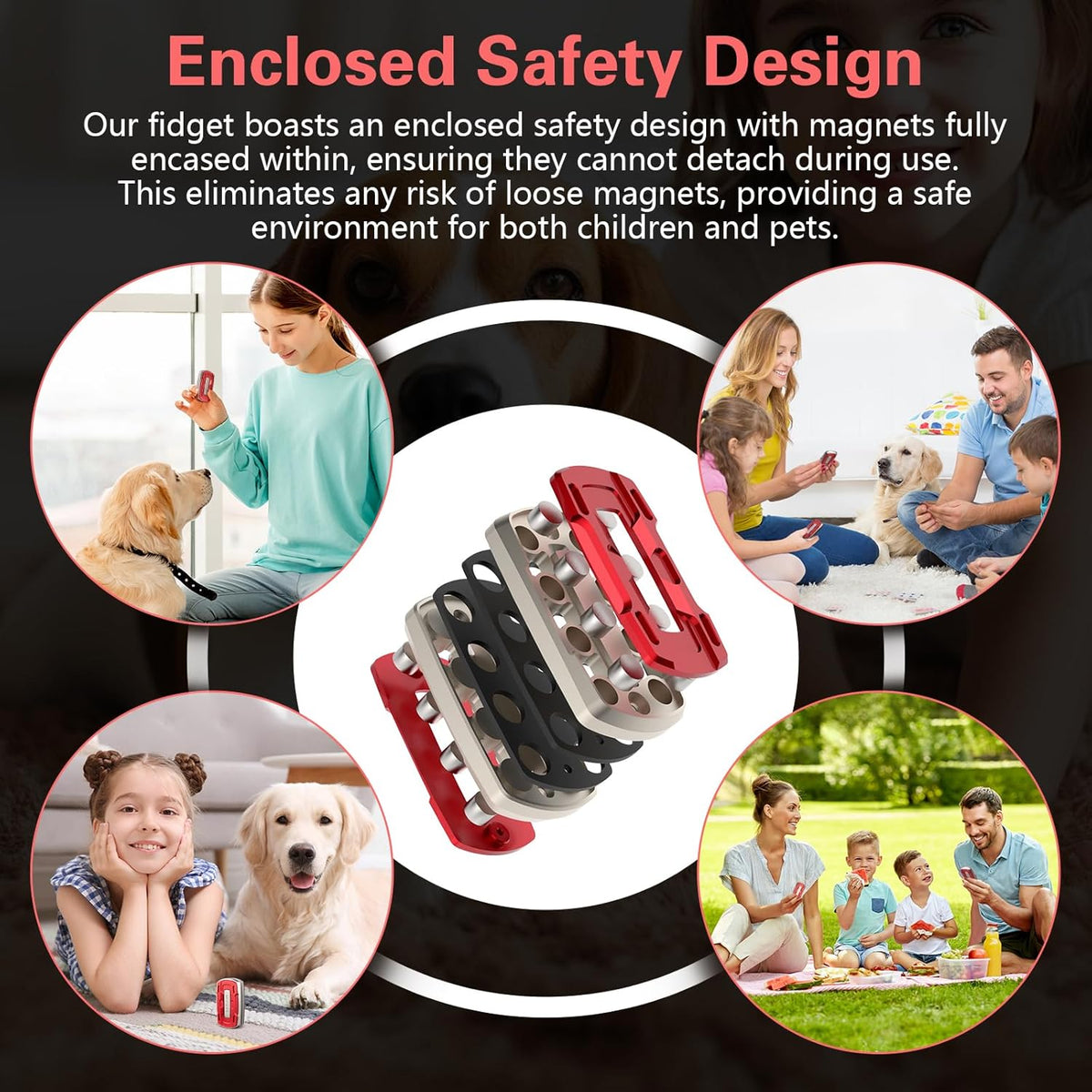 Magnetic Fidget Slider – Alloy CNC Engraved Sound Blade EDC Stress Relief ADHD Anxiety