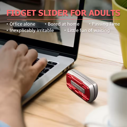 Magnetic Fidget Slider – Alloy CNC Engraved Sound Blade EDC Stress Relief ADHD Anxiety