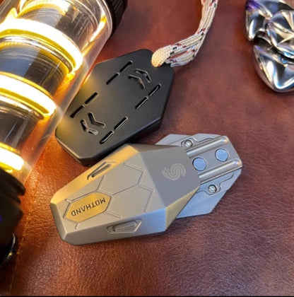 Magnetic Fidget Slider – Serpentis Titanium with Precision Sound Chamber EDC